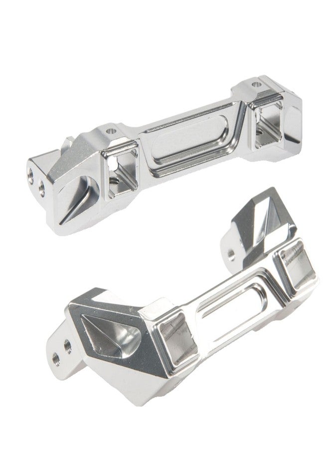 MORFUM 2PCS Aluminum Alloy Front & Rear Bumper Mount RC Servo Stand Compatible with Tra-xxas TRX4 TRX-4 1/10 RC Crawler Car Upgrade Replacement Part Accessory - Sliver - Image 5